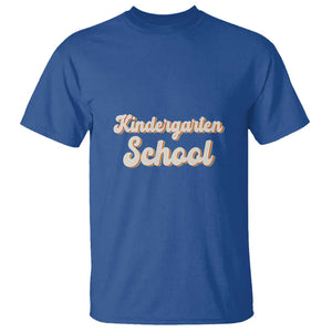 Vintage Kindergarten School T Shirt Retro Design for Kids TS01 Royal Blue Print Your Wear