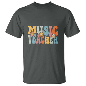 Adorable Music Teacher T Shirt Perfect Back to School Gift for Women TS01 Dark Heather Print Your Wear