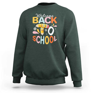 Welcome Back to School Tee for Students & Teachers Sweatshirt First Day of School Shirt TS01 Dark Forest Green Print Your Wear