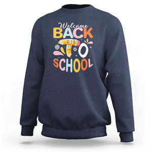 Welcome Back to School Tee for Students & Teachers Sweatshirt First Day of School Shirt TS01 Navy Print Your Wear