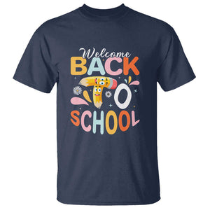 Welcome Back to School Tee for Students & Teachers T Shirt First Day of School Shirt TS01 Navy Print Your Wear