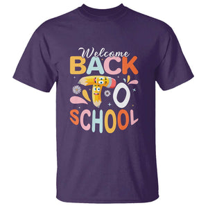 Welcome Back to School Tee for Students & Teachers T Shirt First Day of School Shirt TS01 Purple Print Your Wear