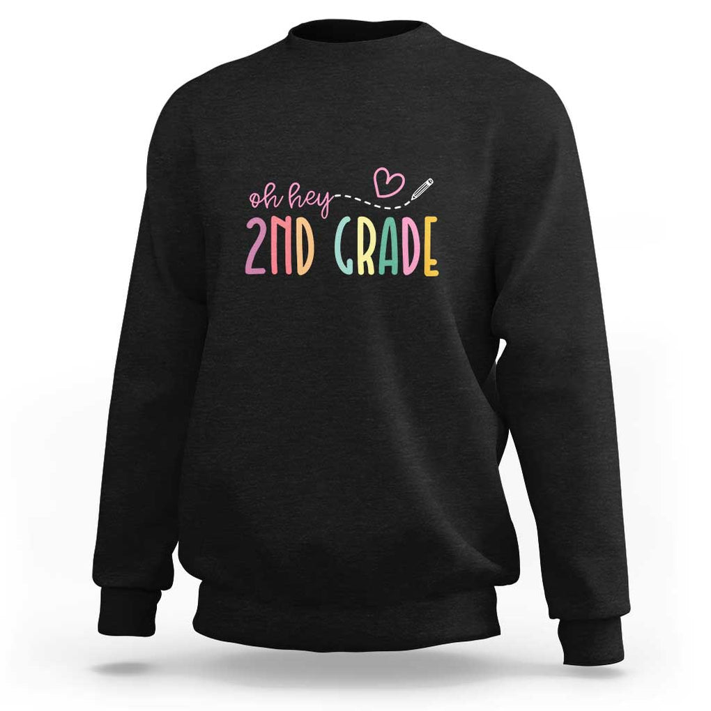 Second Grade Back to School Sweatshirt Fun & Exciting Design for Kids TS01 Black Print Your Wear