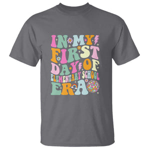 First Day of Elementary School Memories T Shirt Back to School for Kids TS01 Charcoal Print Your Wear