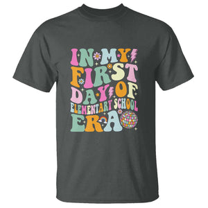 First Day of Elementary School Memories T Shirt Back to School for Kids TS01 Dark Heather Print Your Wear