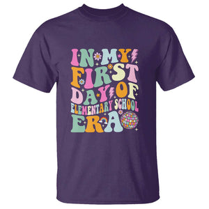 First Day of Elementary School Memories T Shirt Back to School for Kids TS01 Purple Print Your Wear