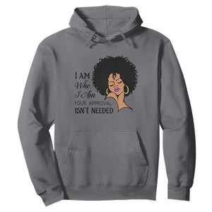 Black Queen Lady Curly Natural Afro African American Ladies Hoodie TS01 Charcoal Printyourwear