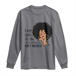 Black Queen Long Sleeve Shirt Lady Curly Natural Afro African American Ladies TS01 Charcoal Print Your Wear