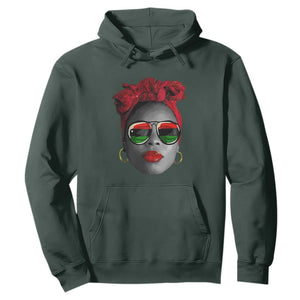 Black History Juneteenth Hoodie For Women Dope Proud Queen TS01 Dark Forest Green Printyourwear