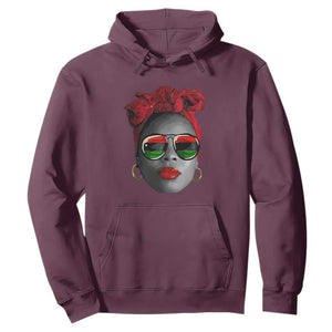 Black History Juneteenth Hoodie For Women Dope Proud Queen TS01 Maroon Printyourwear