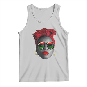 Black Queen Tank Top Dope Black Woman Pride BHM Juneteenth TS01 Ash Print Your Wear