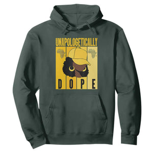 Unapologetically Dope Black History Month African America Hoodie TS01 Dark Forest Green Printyourwear