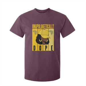 Unapologetically Dope T Shirt For Kid Black History Month African America TS01 Maroon Print Your Wear