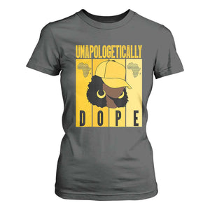 Unapologetically Dope T Shirt For Women Black History Month African America TS01 Dark Heather Print Your Wear