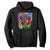 Cool African Woman Afro Color Painted Face Hoodie TS01 Black Printyourwear