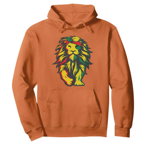 Lion Juneteenth Hoodie Cool Black History TS01 Orange Printyourwear