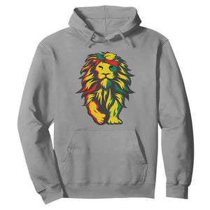 Lion Juneteenth Hoodie Cool Black History TS01 Sport Gray Printyourwear