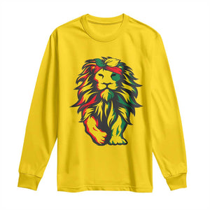 Juneteenth Lion Long Sleeve Shirt Cool Black History African American Pride TS01 Daisy Print Your Wear