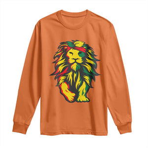 Juneteenth Lion Long Sleeve Shirt Cool Black History African American Pride TS01 Orange Print Your Wear