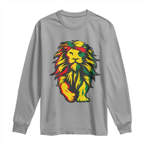 Juneteenth Lion Long Sleeve Shirt Cool Black History African American Pride TS01 Sport Gray Print Your Wear