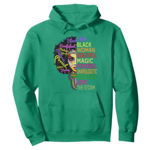 Black History Hoodie for Women I Am The Storm Juneteenth TS01 Irish Green Printyourwear