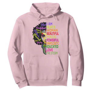 Black History Hoodie for Women I Am The Storm Juneteenth TS01 Light Pink Printyourwear