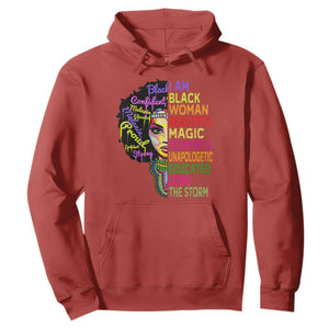 Black History Hoodie for Women I Am The Storm Juneteenth TS01 Red Printyourwear