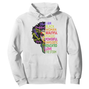 Black History Hoodie for Women I Am The Storm Juneteenth TS01 White Printyourwear