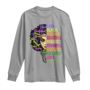 Black History Long Sleeve Shirt I Am The Storm Women Juneteenth TS01 Sport Gray Print Your Wear