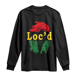 Locd Hair Girl Long Sleeve Shirt Black Woman Melanin Girl Juneteenth TS01 Black Print Your Wear