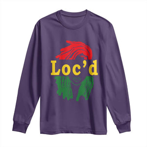 Locd Hair Girl Long Sleeve Shirt Black Woman Melanin Girl Juneteenth TS01 Purple Print Your Wear