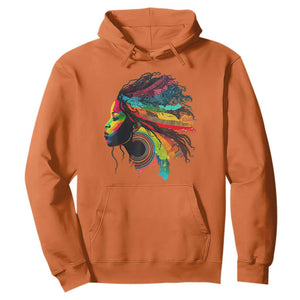 My Roots Afro Hoodie Rainbow Dashiki African Tribal Woman Natural Roots Hair TS01 Orange Printyourwear