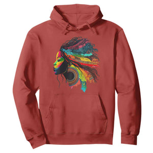 My Roots Afro Hoodie Rainbow Dashiki African Tribal Woman Natural Roots Hair TS01 Red Printyourwear