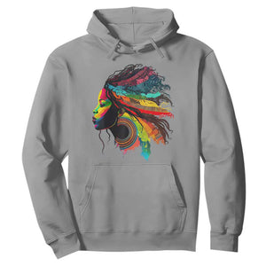 My Roots Afro Hoodie Rainbow Dashiki African Tribal Woman Natural Roots Hair TS01 Sport Gray Printyourwear