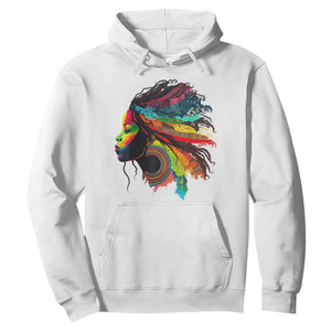 My Roots Afro Hoodie Rainbow Dashiki African Tribal Woman Natural Roots Hair TS01 White Printyourwear