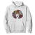 Black History Themed Hoodie For Women Afro Flower Hair Juneteenth TS01 White Printyourwear