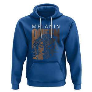 Melanin Queen Hoodie With Black History Hair TS01 Royal Blue Printyourwear