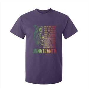 Juneteenth T Shirt For Kid Dream Like Leaders TS01 Purple Print Your Wear