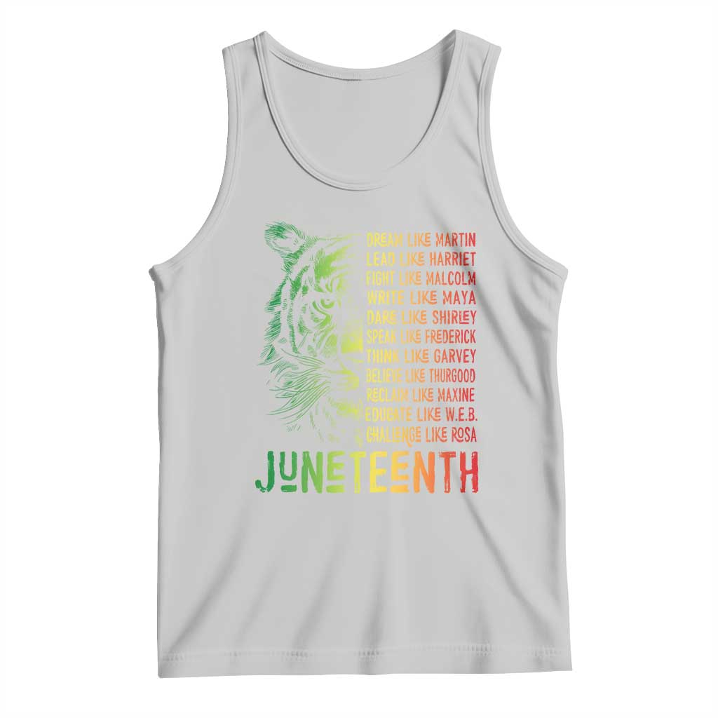 Juneteenth Tank Top Dream Like Leaders TS01 Ash Print Your Wear