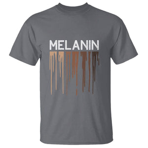 Melanin T Shirt For Women BHM BLM TS01 Charcoal Printyourwear