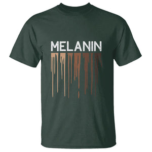 Melanin T Shirt For Women BHM BLM TS01 Dark Forest Green Printyourwear