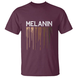 Melanin T Shirt For Women BHM BLM TS01 Maroon Printyourwear