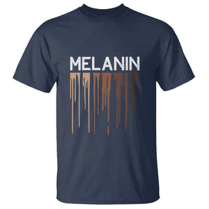 Melanin T Shirt For Women BHM BLM TS01 Navy Printyourwear