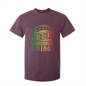 Emancipation Day Juneteenth T Shirt For Kid Celebrating Black Americna Freedom Since 1865 TS01 Maroon Print Your Wear