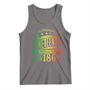 Emancipation Day Juneteenth Tank Top Celebrating Black Americna Freedom Since 1865 TS01 Deep Heather Print Your Wear