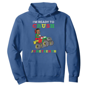 Kids I'm Ready To Crush Juneteenth Funny Gamer Hoodie For Boys Toddler TS01 Royal Blue Printyourwear