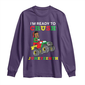 Black Boy Gamer Long Sleeve Shirt I'm Ready To Crush Juneteenth for Boys Toddler TS01 Purple Print Your Wear