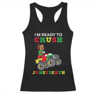 Black Boy Gamer Racerback Tank Top I'm Ready To Crush Juneteenth for Boys Toddler TS01 Black Print Your Wear