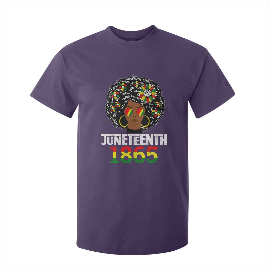 Afro Black Queen Juneteenth 1865 T Shirt For Kid TS01 Purple Print Your Wear