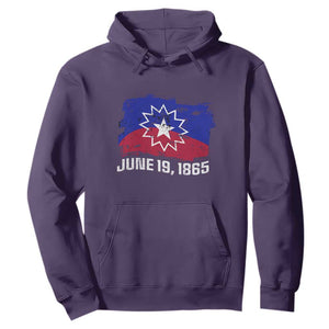 Juneteenth Flag Hoodie Black Freedom Black History TS01 Purple Printyourwear